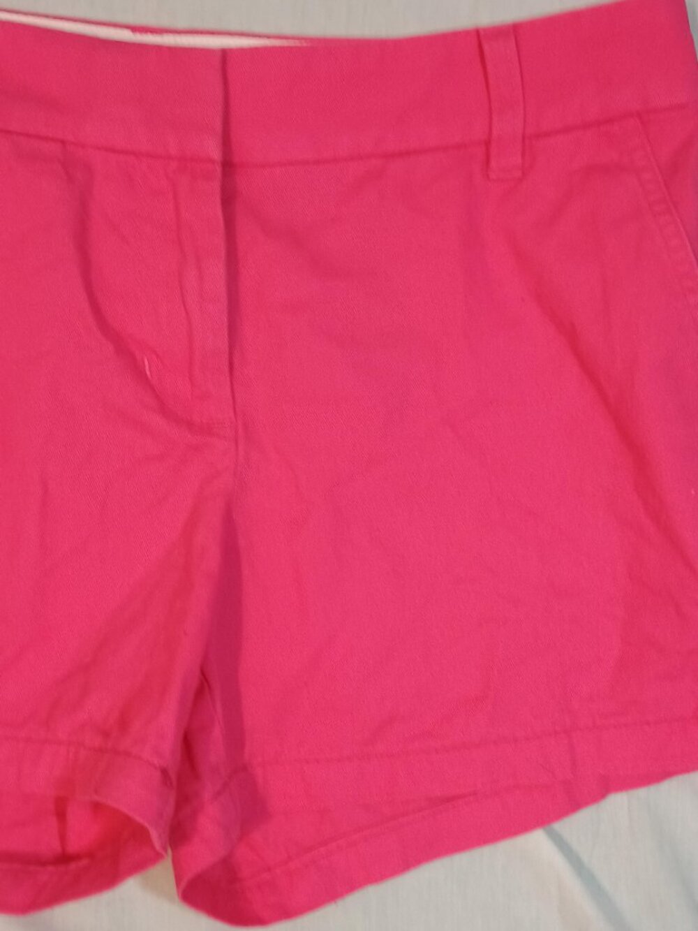 J Crew/Chino Shorts/Womens 4/Pink Broken In Flat Front Preppy Summer Casual Clas - Picture 6 of 8